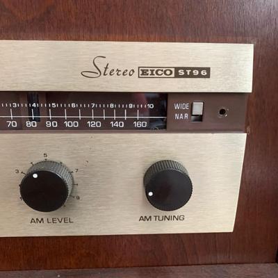 GORGEOUS Vintage Stereo EICO ST96 Cabinet with 2 speakers only