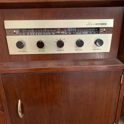 GORGEOUS Vintage Stereo EICO ST96 Cabinet with 2 speakers only