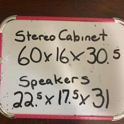 GORGEOUS Vintage Stereo EICO ST96 Cabinet with 2 speakers only