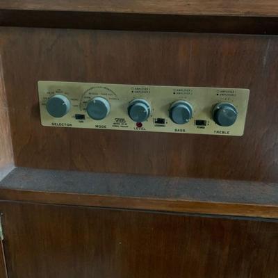 GORGEOUS Vintage Stereo EICO ST96 Cabinet with 2 speakers only