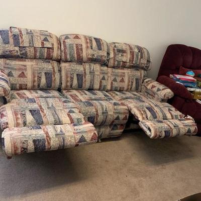 Super comfortable 3 piece couch with recliners