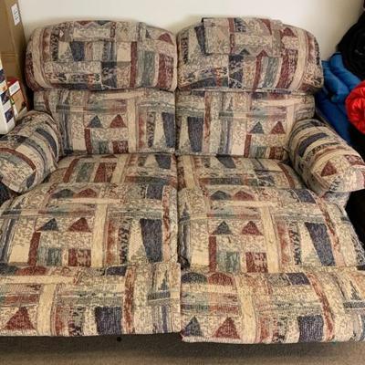 Super comfortable 2 piece loveseat couch with recliners
