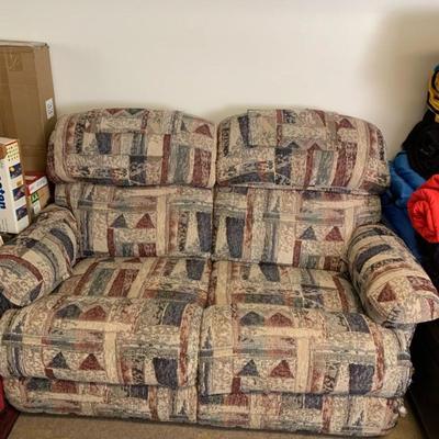 Super comfortable 2 piece loveseat couch with recliners