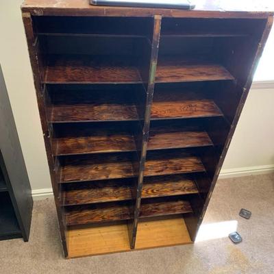 Wooden Shelf (was used for sewing fabric/sheets)