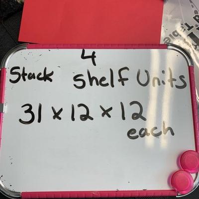 4 shelf units or shoe holders