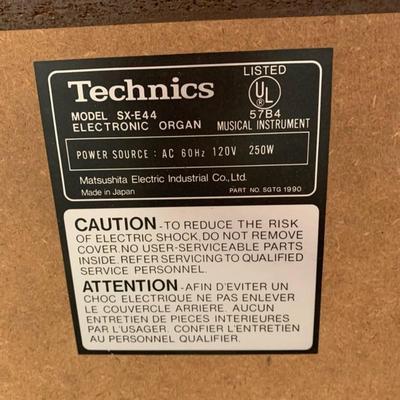 Technics Sound E44 Electric Organ BEAUTIFUL