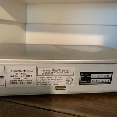 Realistic Compact Disc Digital Audio Player CD-1400