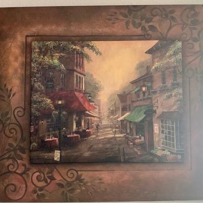 Charlie's Cafe Scene Framed Art Print