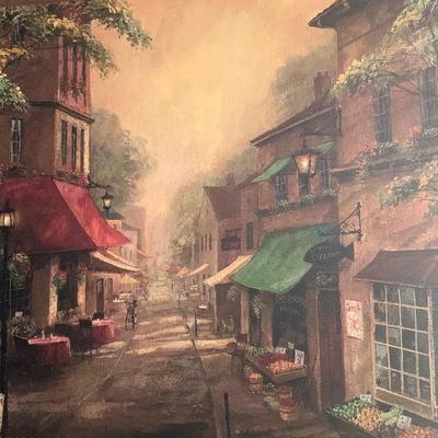 Charlie's Cafe Scene Framed Art Print