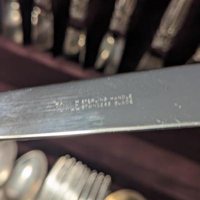 Exquisite 113 Piece 1958 Towle Sterling Silver Flatware "Old Master" Set