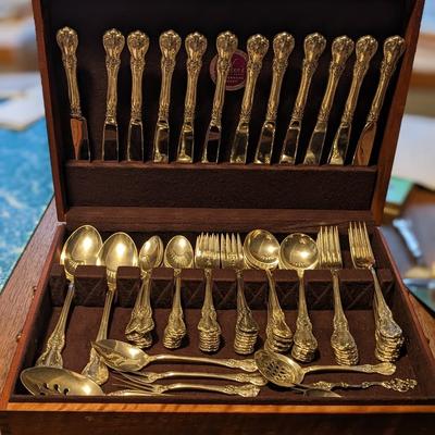 Exquisite 113 Piece 1958 Towle Sterling Silver Flatware "Old Master" Set