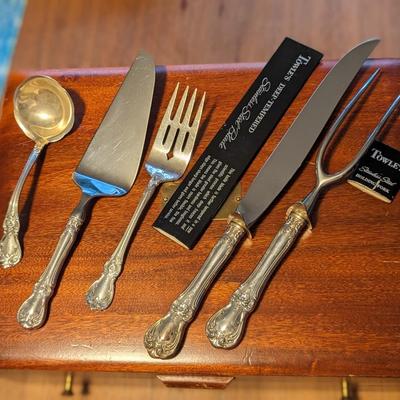 Exquisite 113 Piece 1958 Towle Sterling Silver Flatware "Old Master" Set