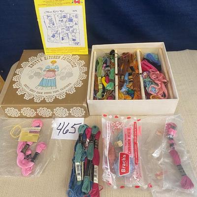 Vintage Box of Embroidery Thread