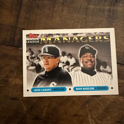 1993 Topps Managers Complete Set
