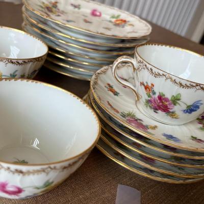 Dresden Germany Tea Cups & Saucers