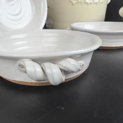 1053 7pc Set of Handmade Pottery Bowls by Virginia Perram