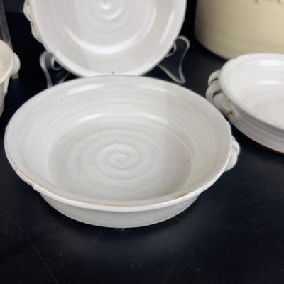 1053 7pc Set of Handmade Pottery Bowls by Virginia Perram