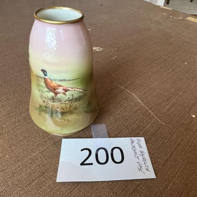 Royal Bayreuth Pheasant Vase