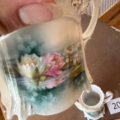 R.S. Prussia Tea Pot & Sugar Dish