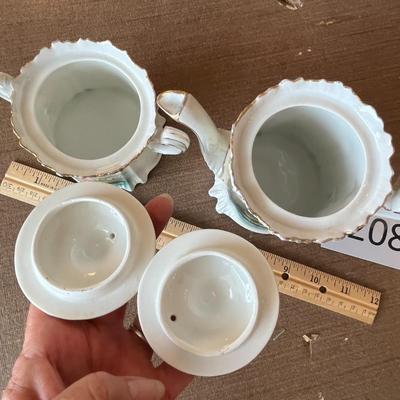 R.S. Prussia Tea Pot & Sugar Dish