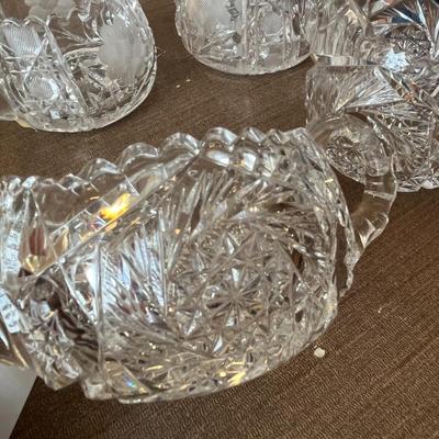 Cut Glass Cream & Sugar Sets