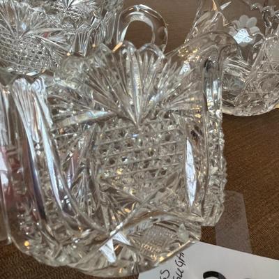 Cut Glass Cream & Sugar Sets