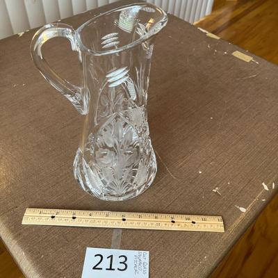 Cut Glass Tankard Pitcher