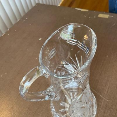 Cut Glass Tankard Pitcher