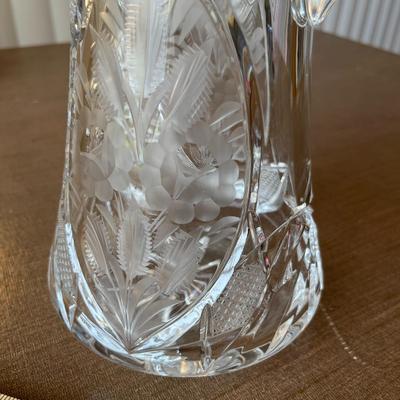 Cut Glass Tankard Pitcher