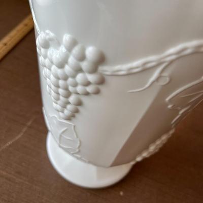 Milkglass Harvest Pitcher