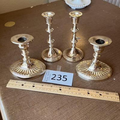 Silver Plate Candle Sticks