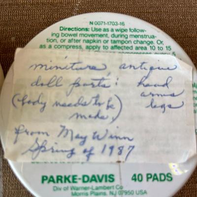 Miniature Antique Doll Parts