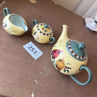 Lenox "Winter Greetings" Tea Set