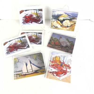 1057 Lot of Various Note Cards of Various Virginia Perram Works of Art