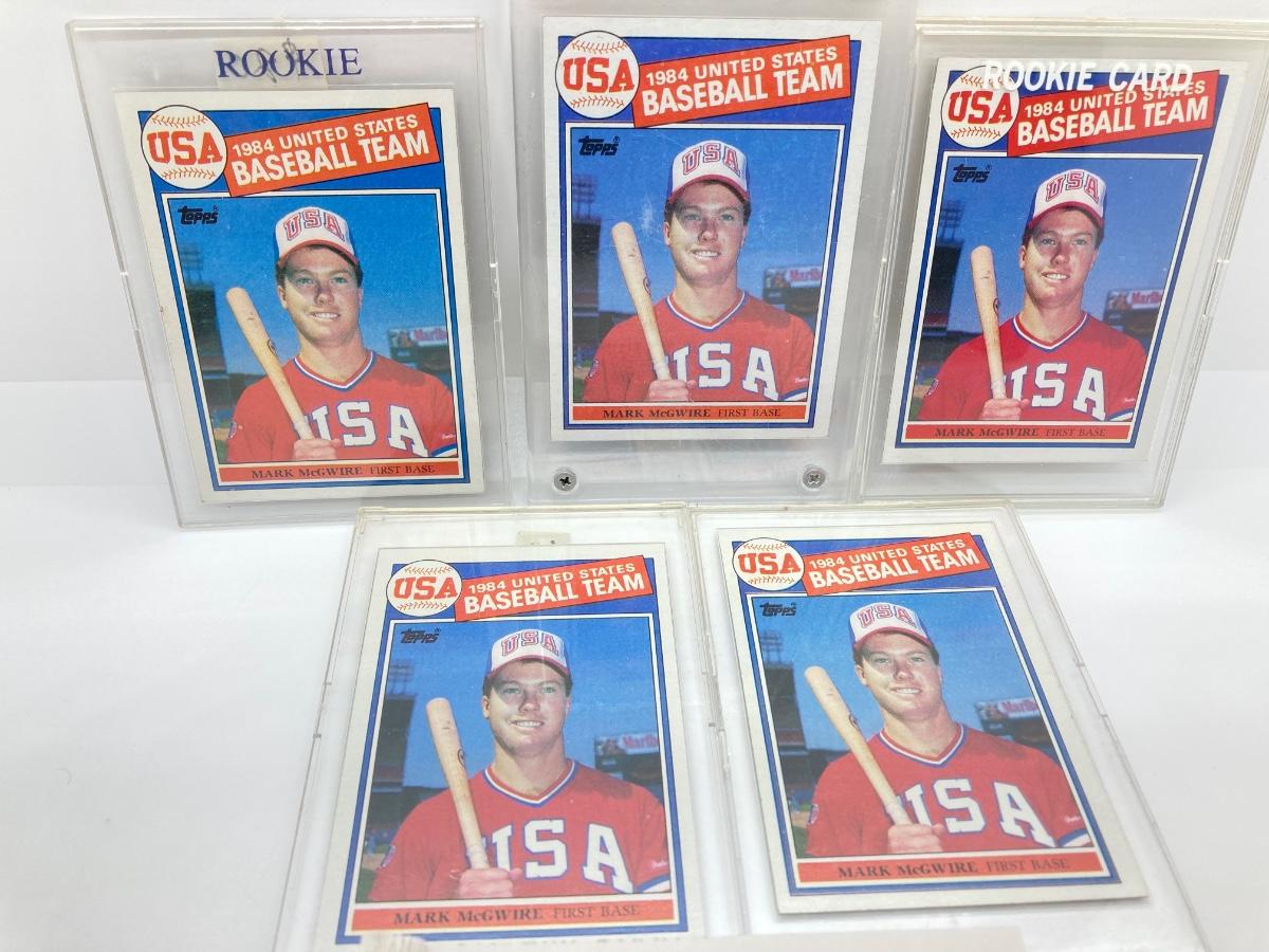 LOT 22: Baseball Cards - Mark McGwire (5) 1984 United States Baseball ...