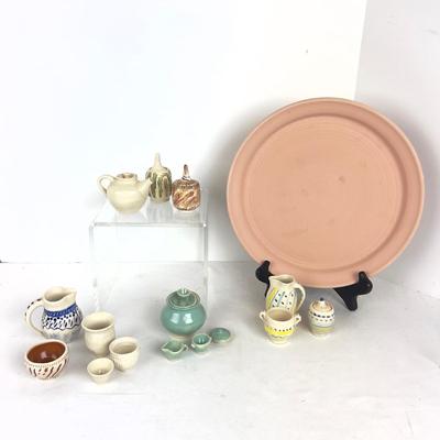 1060 Lot of Miniature Pottery Pieces by Virginia Perram