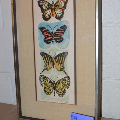 "Specimens" Signed Artist Proof II P. Bates Framed & Matted