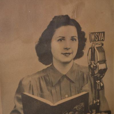 Your Friend The "Story Lady" WSVA Vintage Photograph