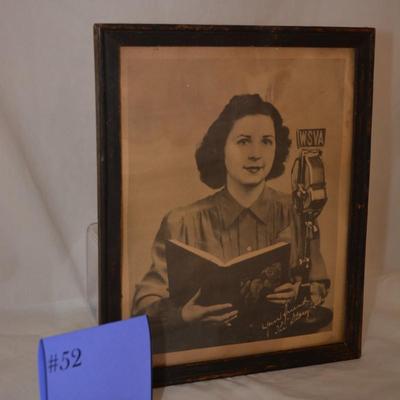 Your Friend The "Story Lady" WSVA Vintage Photograph