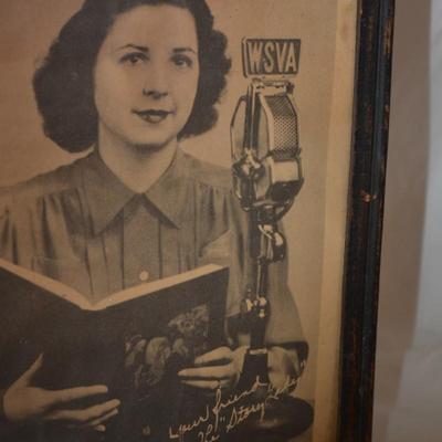 Your Friend The "Story Lady" WSVA Vintage Photograph