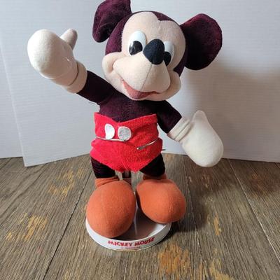Vintage Applause Mickey Mouse Plush with Stand