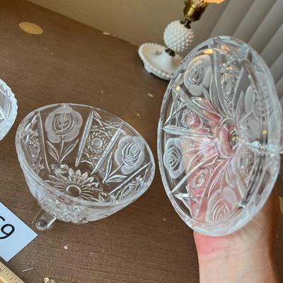 Crystal Footed Bowls