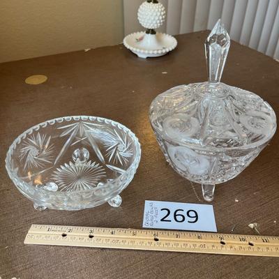 Crystal Footed Bowls