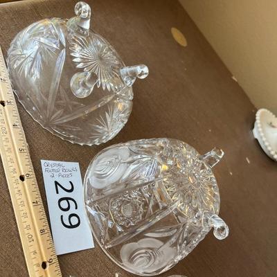 Crystal Footed Bowls