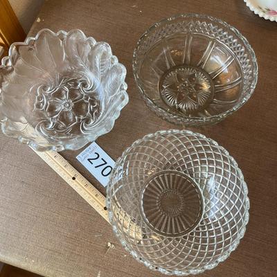Pressed Glass Bowls