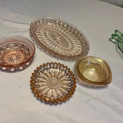 Colored Glass Dish Assortment (M-RG)