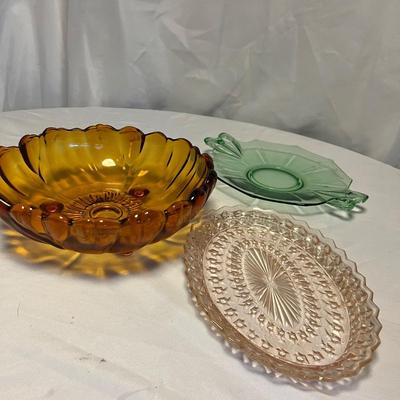 Colored Glass Dish Assortment (M-RG)