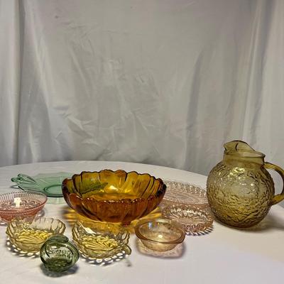 Colored Glass Dish Assortment (M-RG)