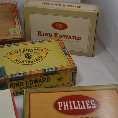 Lot of Vintage Cigar Boxes