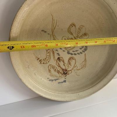 Handmade Signed Pottery Teapot Pitcher Tray